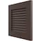 Ekena Millwork 12"W x 12"H True Fit PVC Louver Shutters Sample, Raisin Brown SAMPLE-TFPLVTB - alternate 3